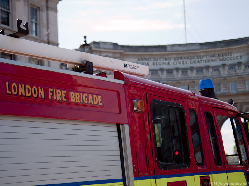 London Fire Brigade and Admiralty Arch