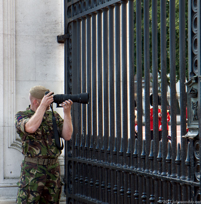 Paparazzi at Changing the Guard