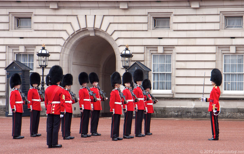 The Scots Guards at Buckingham Palace